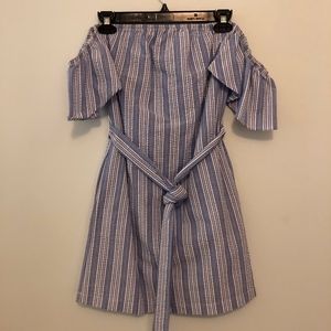 MIMI CHICA Off the Shoulder Flutter Sleeve Dress